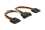 Sisäiset virtakaapelit - DeLOCK power cable - SATA power to SATA power - 15 cm - 60105