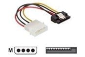 Sisäiset virtakaapelit - DeLOCK power adapter - SATA power to 4 PIN internal power - 12 cm - 60120