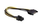 Sisäiset virtakaapelit - DeLOCK power cable - SATA power to 6 pin PCIe power - 21 cm - 82924