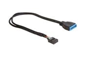 USB kaapelit - DeLOCK USB internal cable - 9 pin USB header to 19 pin USB 3.0 header - 30 cm - 83281