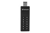 USB-tikku - Verbatim Näppäimistöllä suojattu - 128GB - USB-tikku - 49429