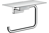 Kylpyhuoneen lisätarvikkeet - Hansgrohe addstoris roll holder with shelf chrome - 41772000