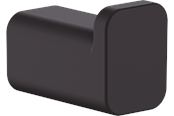 Kylpyhuoneen lisätarvikkeet - Hansgrohe addstoris single hook matt black - 41742670
