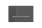 WC:t, istuimet, bideet ja varaosat - Geberit sigma50 actuator plate 246 x 164 x 14 mm deep black/black chrome - 115.671.DW.2