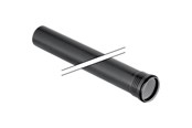 Viemäröinti - Geberit hiljainen viemäriputki 110x250mm 1mf musta pp - 390.501.14.1