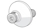 Suihku- ja asennustarvikkeet - Oras Ex-connector with flange - 204110X/2