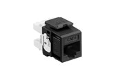 Kuparikaapelit - Leviton Extreme cat 6 utp jack 110-style - Musta - 61110-RE6