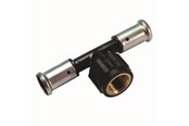 Alupex-järjestelmät - Henco press tee pvdf with inside thread 50 x 34 x 50 mm - 13PK-500550-N