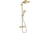 Suihku- ja asennustarvikkeet - Hansgrohe croma select s showerpipe 280 1jet with thermostat and Käsisuihku raindance select s 120 3jet polished gold-optic - 26890990