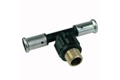Alupex-järjestelmät - Henco press tee male iron centre 50 x 112 x 50 mm - 14PK-500850-N