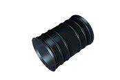 Kaapelihyllyt, johtokanavat ja kiinnikkeet - EVOPIPES Evocab/evodrain coupling 110 mm Musta with soft hook - 8030131100033D0000
