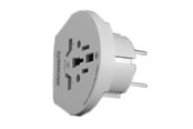 Sähkökytkimet - Elworks Skross traveladapter Valkoinen (denmark to europe) - 25-099-1