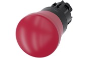 Painikkeet ja signaalilaitteet - Siemens Em stop mushroom pushbutton 40mm red - 3SU1000-1HB20-0AA0