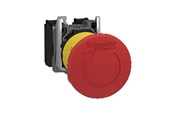 Painikkeet ja signaalilaitteet - Schneider Electric Harmony emergency stop complete with ø40 mm toad head in red with push / turn function and 1xno + 1xnc xb5as8445 - XB5AS8445