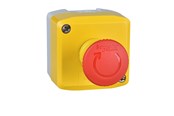 Painikkeet ja signaalilaitteet - Schneider Electric Keltainen station - 1 Punainen mushroom head pushbutton ø40 turn to release 1no+2nc - XALK178G