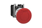 Painikkeet ja signaalilaitteet - Schneider Electric Punainen ø40 emergency stop switching off ø22 latching turn release 2nc+1no - XB4BS84441