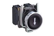 Painikkeet ja signaalilaitteet - Schneider Electric Harmony push button complete with spring return and flat touch Pinta in Musta with Valkoinen arrow 1xno xb4ba3351 - XB4BA3351