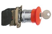 Painikkeet ja signaalilaitteet - Schneider Electric Harmony emergency stop complete with ø40 mm toad head in Punainen with push / turn function with key (ronis 455) and 1xno + 1xnc xb4bs9445 - XB4BS9445