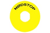 Painikkeet ja signaalilaitteet - Schneider Electric Yellow legend dia60 nodstop with logo is - ZBY9830