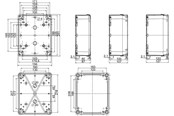 Kytkentärasiat ja -kotelot - Schneider Electric Abs-ruutu 241x192x87 lo-tr - NSYTBS24198