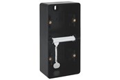 Sähkökytkimet - Niko-Servodan Splashproof double vertical surface-mounting box with two single flexible inputs for mounting two functions Musta - 761-83201