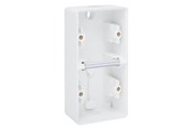 Sähkökytkimet - Niko-Servodan Splashproof double vertical surface-mounting box with two single flexible inputs for mounting two functions Valkoinen - 701-83201