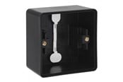 Sähkökytkimet - Niko-Servodan Splashproof surface-mounting box with two single flexible inputs for mounting one function Musta - 761-83101
