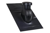 Katto ja julkisivu - Easy Flex Roofing Sabetoflex roof hood 5-45° ø160 black pib - UN111600545