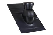 Katto ja julkisivu - Easy Flex Roofing Sabetoflex roof hood 5-45° ø125 Musta pib - UN111250545