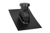 Katto ja julkisivu - SABETOFLEX roof hood 5-45° ø160 black abs - UNP111600545