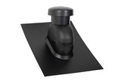 Katto ja julkisivu - Easy Flex Roofing Sabetoflex roof hood 5-45° ø125 black abs - UNP111250545
