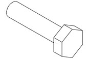 Kytkentärasiat ja -kotelot - Cubic Kokonaan kierteellinen kuusiokoloruuvi - 2009-1030