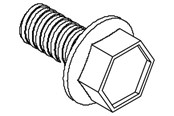 Kytkentärasiat ja -kotelot - Cubic Thread forming Hex flange head screw din7500 form D - 2012-0816