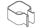 Kytkentärasiat ja -kotelot - Cubic Lukitusjousi kiinnityspalkille - 1004-0000