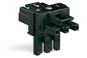 Kaapelit ja johdot - Winsta T-joint dist conn 3-pole Musta - 770-615