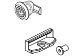 Kytkentärasiat ja -kotelot - Cubic Kaksipuolinen lukko 3 mm täydellinen - 0720-4001S