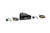 KVM-kytkimet - Inter-Tech KVM-LS-21DA - DVI / USB / Audio - 88887188