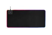 Lisävarusteet hiirelle ja näppäimistölle - Deltaco GAMING XL RGB Mousepad with integrated QI Wireless Charging - GAM-092