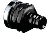 PEX-järjestelmät - Uponor q&e adapter female thread ppsu Musta 16 mm x 12 - 1042329