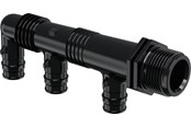 PEX-järjestelmät - Uponor q&e manifold male thread ppsu black 4 x 16 mm - 1008715