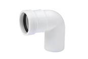 Viemäröinti - Wavin Wafix pp bend 88.5° x 50 mm Valkoinen - 1440313