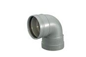 Viemäröinti - Wavin Wafix plus pp bend 88.5° x 50 mm Harmaa - 1453326
