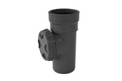 Viemäröinti - Wavin Wafix pp acces pipe 75 mm with cover Harmaa - 1450920