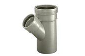 Viemäröinti - Wavin Wafix pp branch 45° ø110 x ø50 mm grey - 1450449