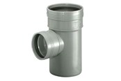 Viemäröinti - Wavin Wafix pp branch 88.5° ø110 x ø50 mm grey - 1450450