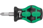 Käsityökalut  - Wera 355 kpl Pozidriv-kärkinen lyhyt/kaasuttimen ruuvimeisseli PZ 2 x 25 mm - 5008854001