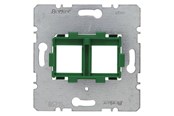 Sähkökytkimet - Berker Tukilevy 2-kohtaisille modulaarisille liittimille - 454104