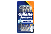 Parranajovälineet - Gillette Sensor3 -Kertakäyttöhöylä 4 Kpl - 7702018490240