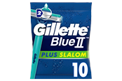 Parranajovälineet - Gillette BlueII Plus Slalom -Kertakäyttöhöylä 10 Kpl - 7702018466689