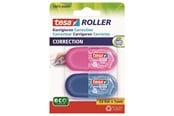 Kirjoituspöytätarvikkeet - tesa Correction Tape Mini Roller ecoLogo 2x 6m x 5mm Sininen + Pinkki - 59817-00000-00